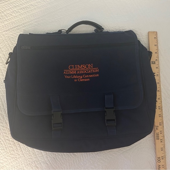 Navy Messenger Bag clemson university - Picture 4 of 5